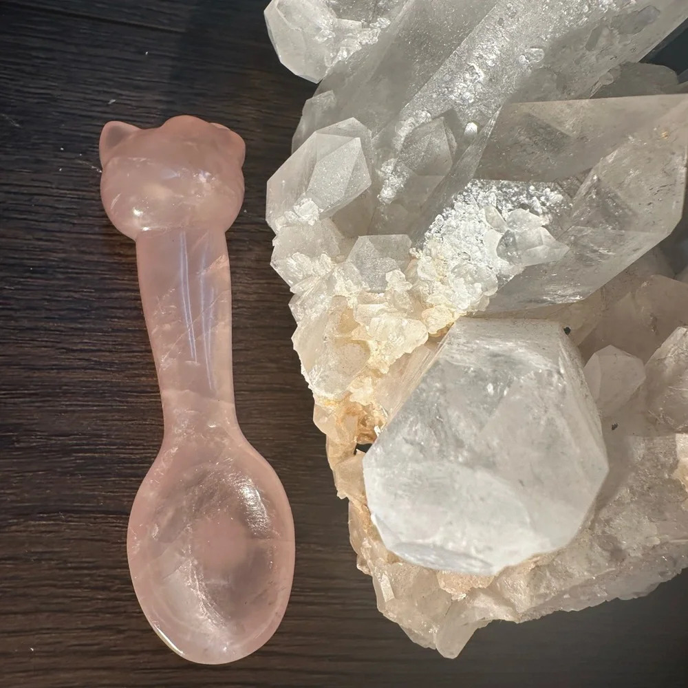 Amazing Rose Quartz Hello Kitty Spoon